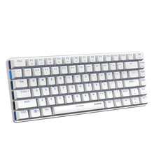 Load image into Gallery viewer, TKL White Gold Mechanical Keyboard, Ajazz AK33 Blue Switch, for Gamers and Typists, LED Backlit