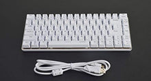 Load image into Gallery viewer, TKL White Gold Mechanical Keyboard, Ajazz AK33 Blue Switch, for Gamers and Typists, LED Backlit