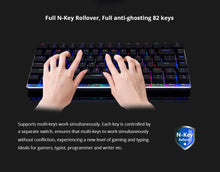 Load image into Gallery viewer, 75% TKL Mechanical Gaming Keyboard Ajazz AK33 Wired RGB LED Backlight USB
