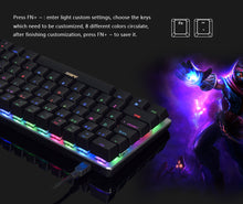 Load image into Gallery viewer, TKL Mechanical Gaming Keyboard Ajazz AK33 Wired RGB LED Backlight USB
