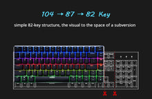 Load image into Gallery viewer, TKL Mechanical Gaming Keyboard Ajazz AK33 Wired RGB LED Backlight USB
