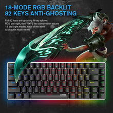 Load image into Gallery viewer, TKL Mechanical Gaming Keyboard Ajazz AK33 Wired RGB LED Backlight USB
