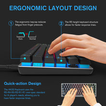 Load image into Gallery viewer, TKL Mechanical Gaming Keyboard Ajazz AK33 Wired RGB LED Backlight USB
